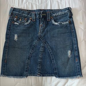 TRUE RELIGION JEAN SKIRT